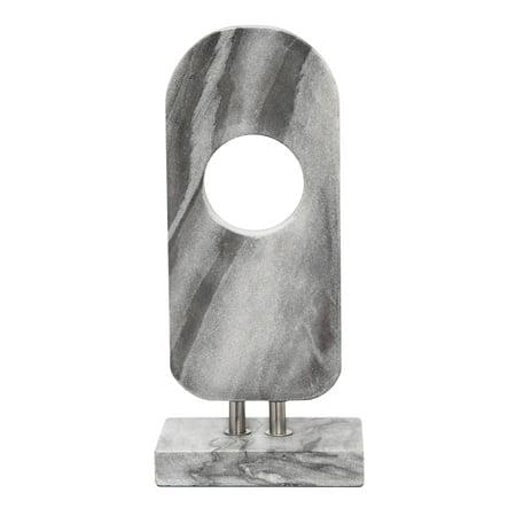 Marble Oblong Sculpture - Black