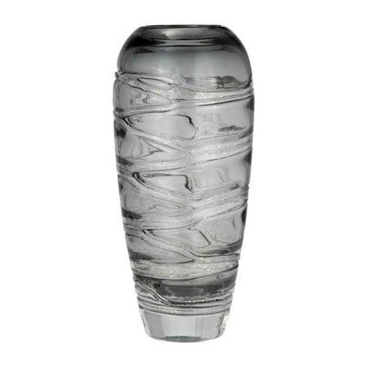 Glitter Glass Vase - Gray