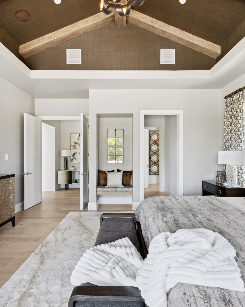 Square Mirrors - Brushed Brass, Set of 2