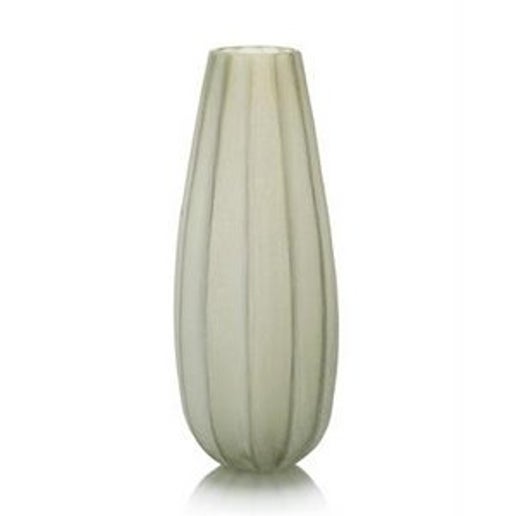 Celery Etched Vase - Glass