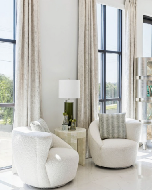 Carlisle Swivel Chair - Ivory (LAF)