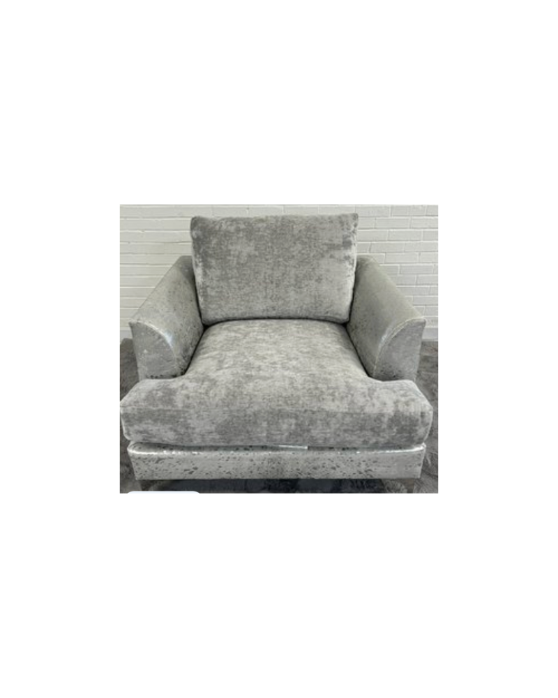 Showroom Chair with Silver Hide - Silver