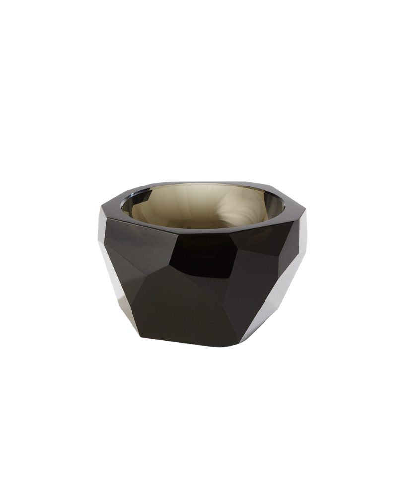 Faceted Vase - Black