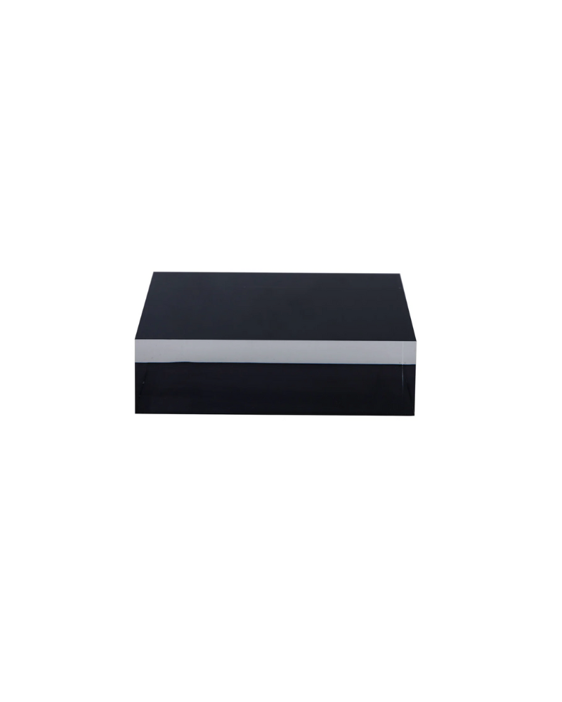 5"x 2" Onyx Square Acrylic Riser - Black