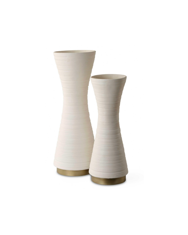 Ridgeline Vase s/2 - White