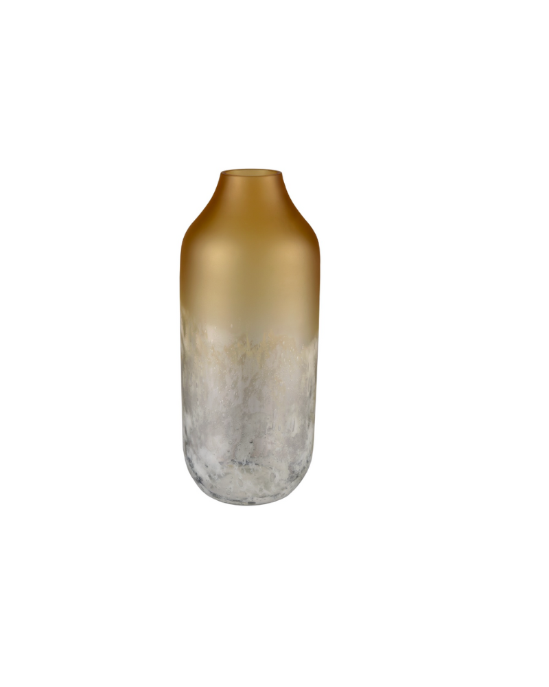 Nealon Gold Glass Vase Short - Gold