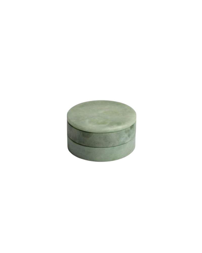 Alabaster Jewelry Box - Green