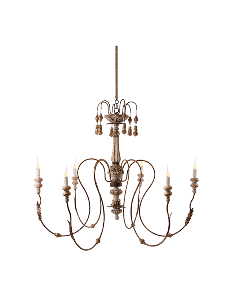 Italian Wedding Chandelier - Brown