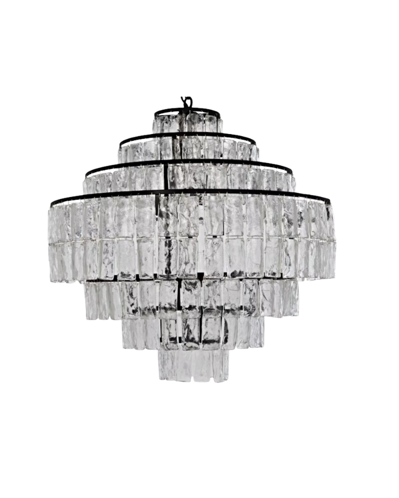 Metal Chandelier - Black