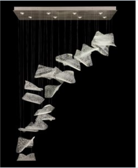 ELEVATE 62" W Rectangular Pendant 2 - Silver