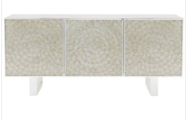 Mother of Pearl Console - White