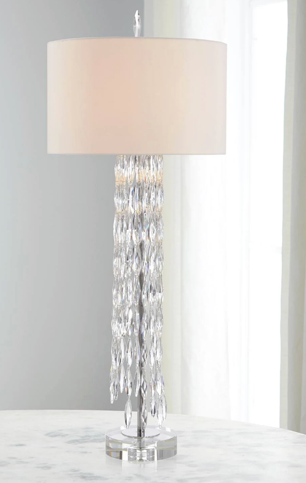 Marquise Crystal Table Lamp Large - Clear