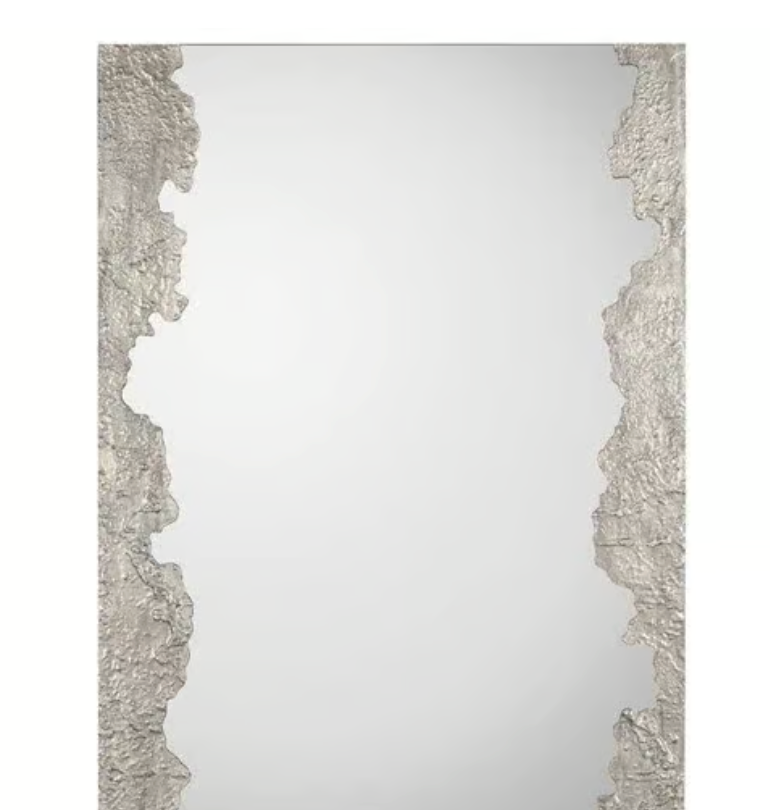 Wakame Silver / Pewter Rectangular Wall Mirror
