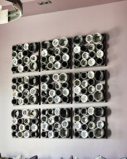 Paint Can Wall Art - Black/Silver