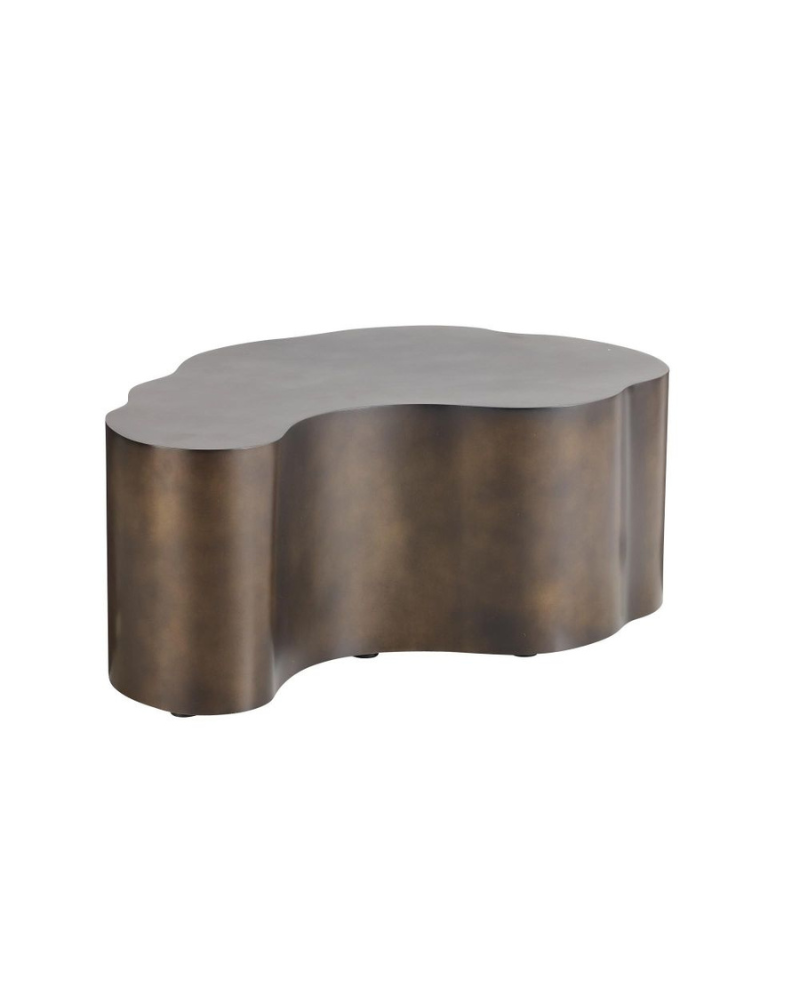 Sculptural Coffee Table – Burnished Bronze