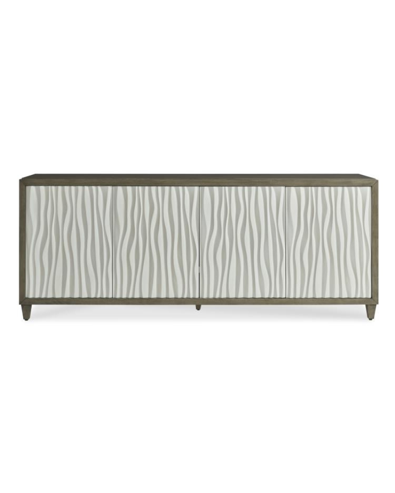 Wavefront Media Credenza – Greige
