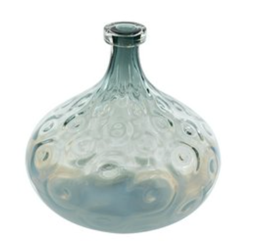 Large Glass Vase - Blue