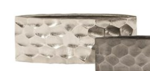 Long Rectangle Silver Grasses