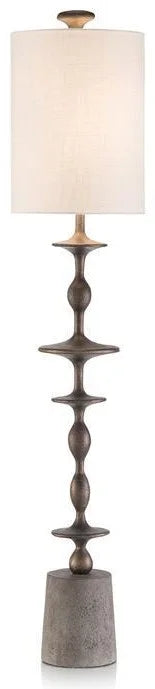 Matte Black Baluster Candlestick Lamp