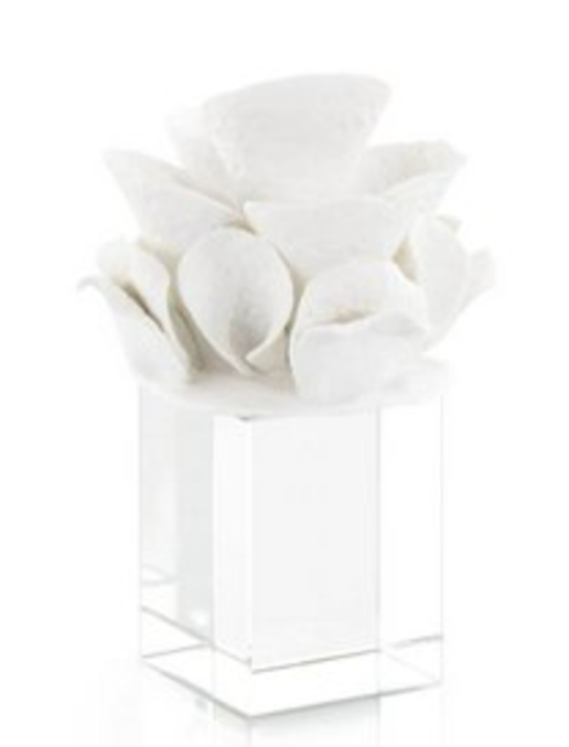 Ceramic Flower Bouquet - Crystal Base