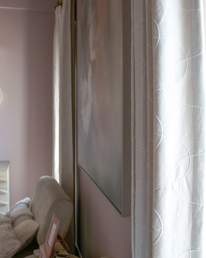 Drapery Panels - Embroidered Ivory