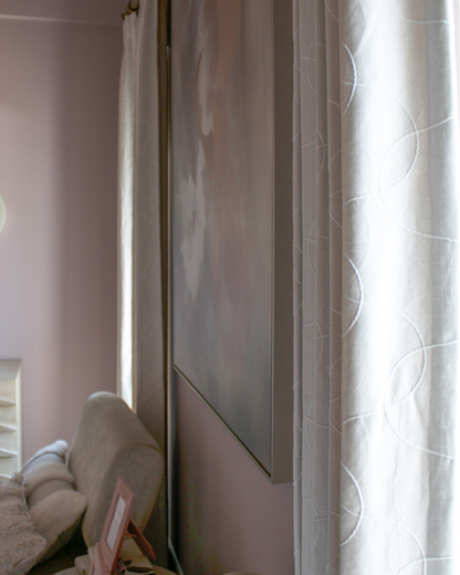 Drapery Panels - Embroidered Ivory