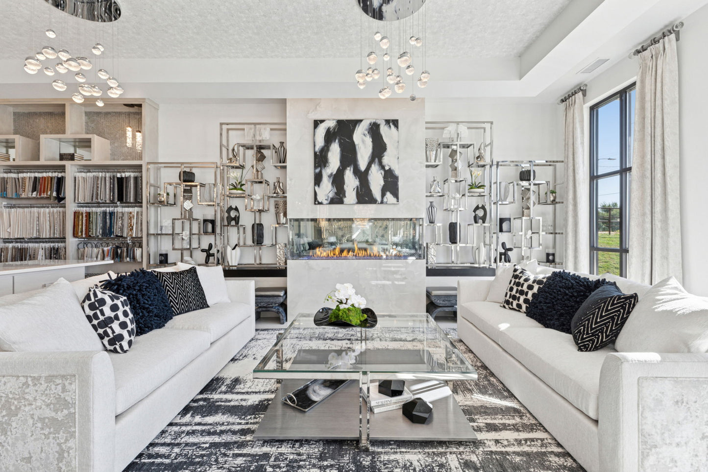 Zoe Two Cushion Sofa White