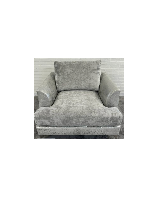 Showroom Chair with Silver Hide - Silver