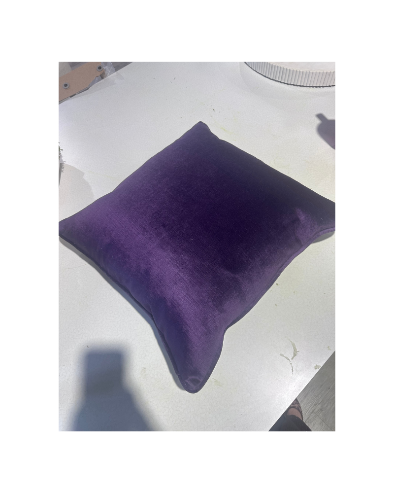 Velvet 20X20 Pillow - Purple