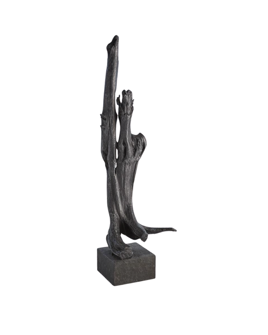 Iron Driftwood Sculpture B - Black