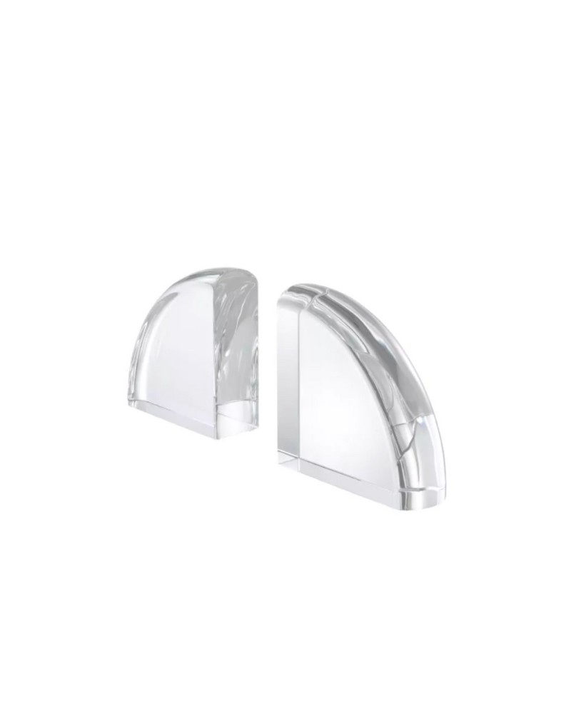 Crystal Bookends - Clear