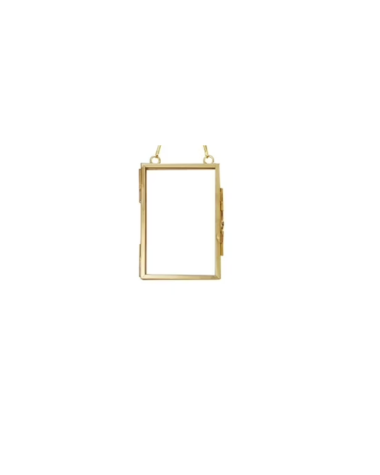Rectangle Frame Oranament - Gold