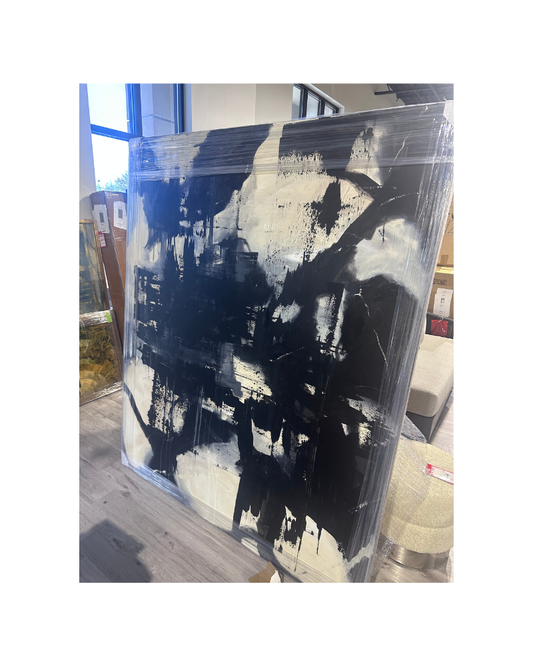 Dustin Vyers Art  72 X 60 - Black & White