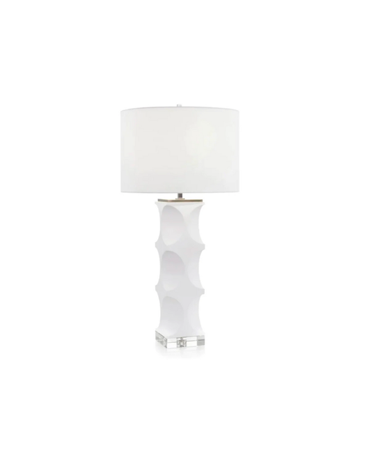 John Richard Modern Table Lamp - White