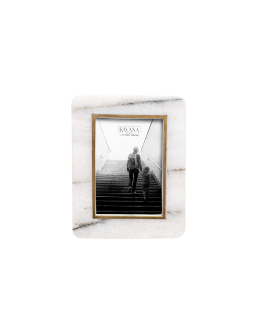 Marble 4X6 Frame - White
