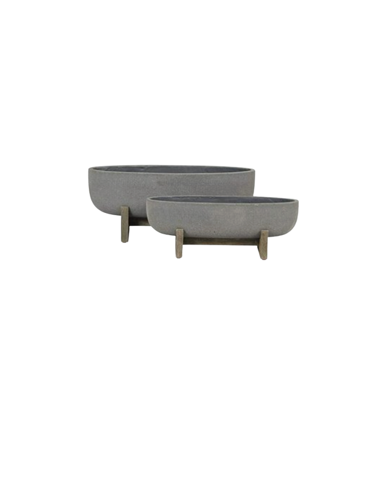 Planters Set of 2 - Gray