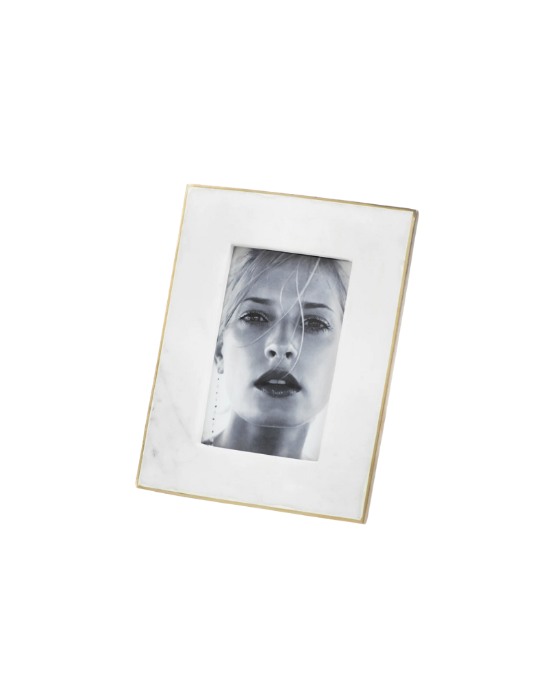 Mannara Marble Photo Frame 4X6 - White