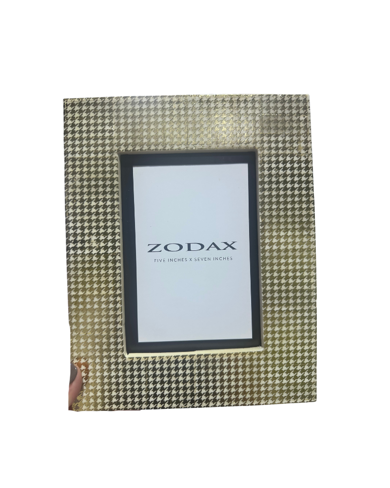 Houndstooth Frame - Gold