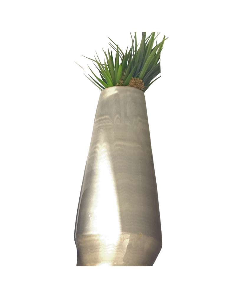 Cream and Gray Vase Floral