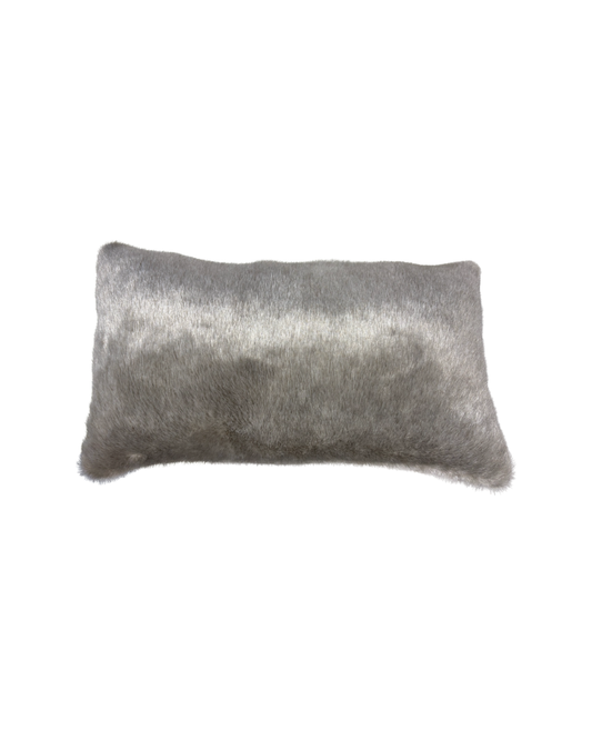 Silver Fur Pillow