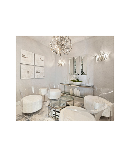 Angelina Swivel Chair - White