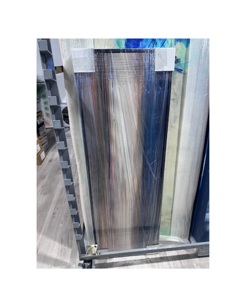 TRAILING BEHIND II Wall Art - Blue