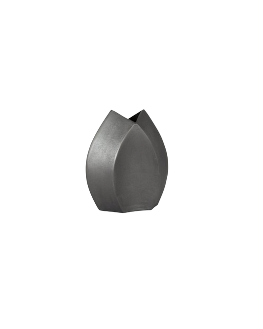 Athena Metal Vase - Gray
