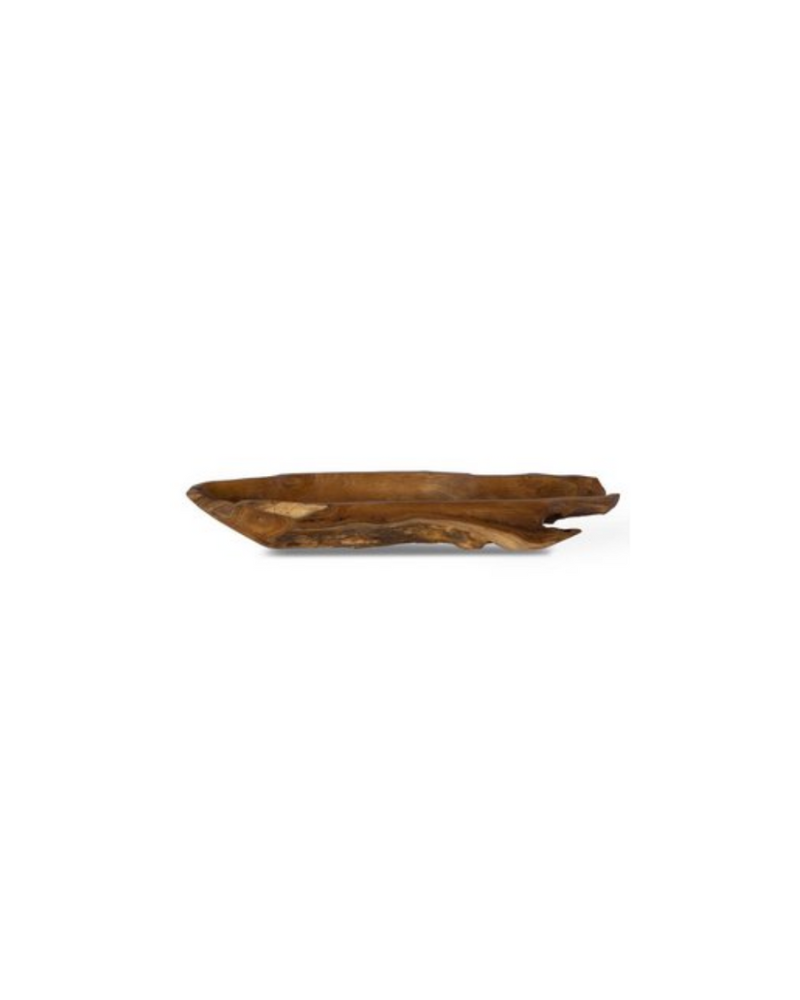 Long Wood Bowl - Brown