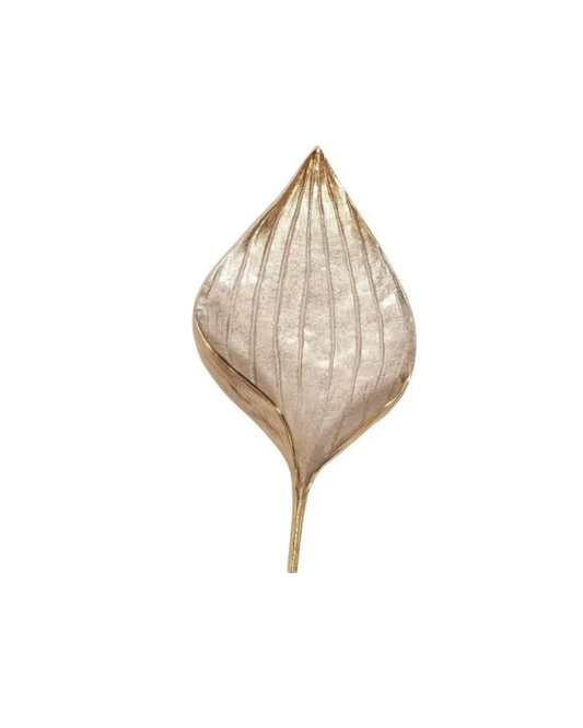 Leaf Wall Sculpture - Gold