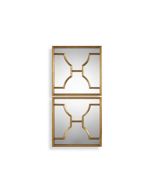 Gold Misa Square Mirrors set of 2