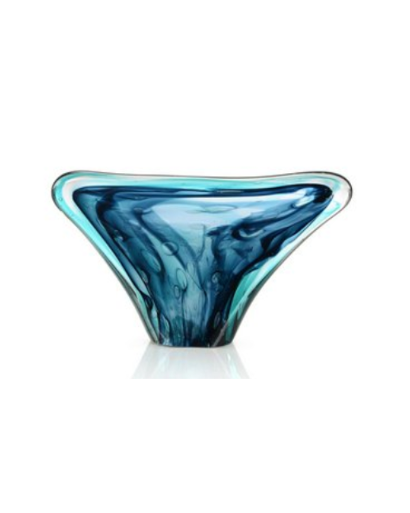 Glass Sculpture - Blue