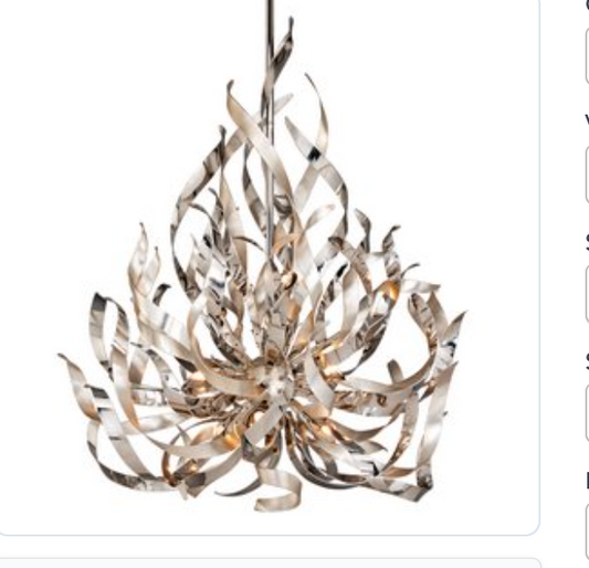 Graffiti Chandelier - Silver