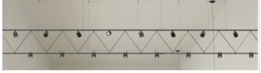 Suspenders 14' Triangle Truss Lighting - Black