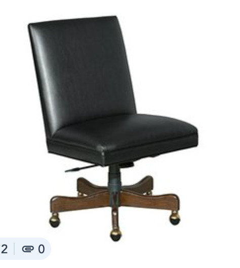 Showroom Desk Chair - Silver
